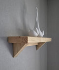 Rustic wood floating shelf 50cm  handmade.